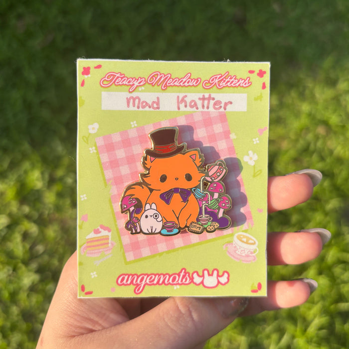 Mad Katter - Hard Enamel Pin ✧ + FREE sticker