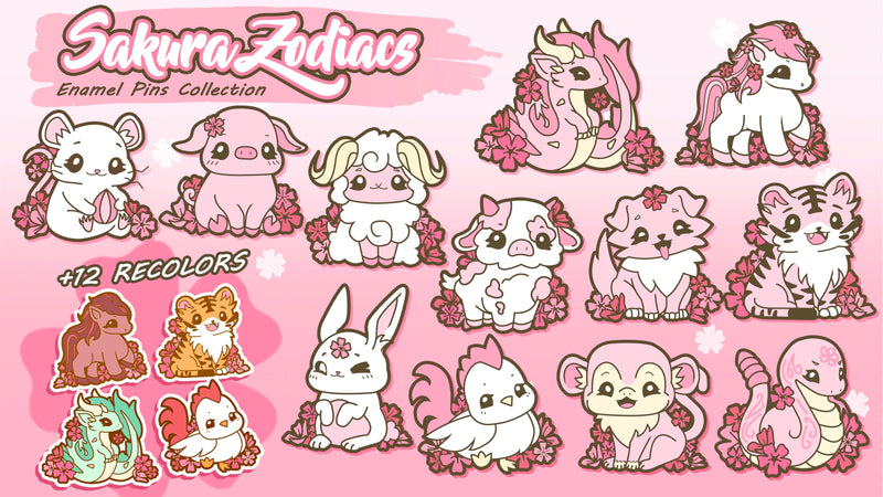 Sakura Flower Zodiacs